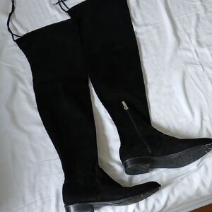 Marc Fisher Humor 2 Black Thigh-High Boots